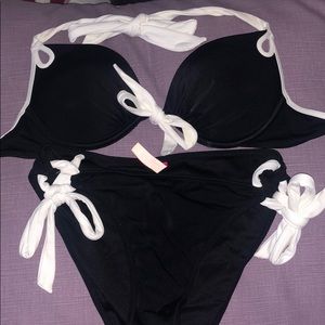 Black Bikini With White Trim